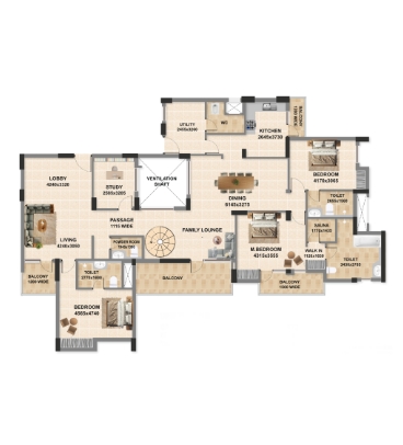 4 BHK Apartment (KC-IOCL)